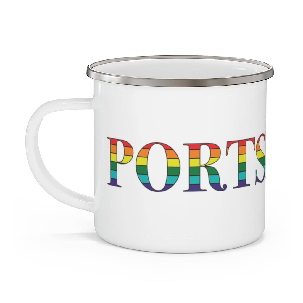 Portsmouth Rainbow Enamel Camping Mug