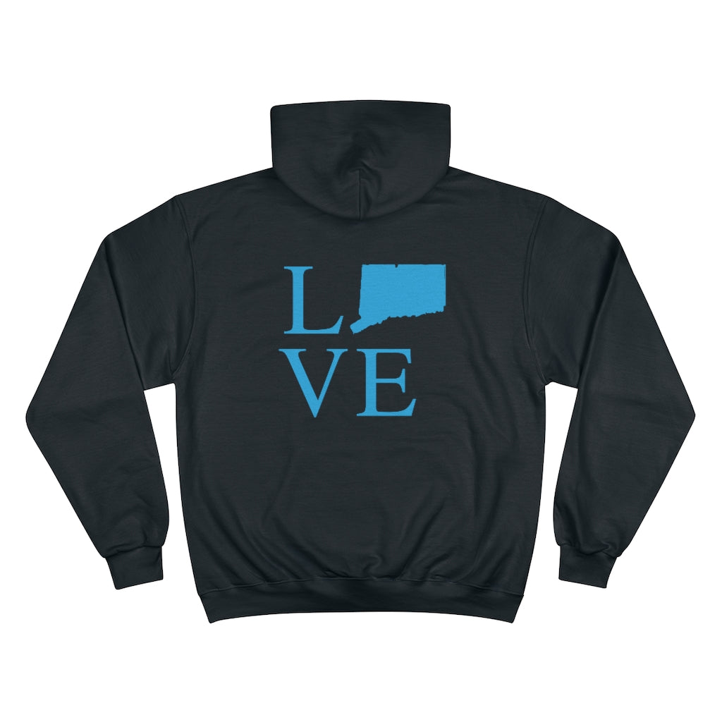 Connecticut Love (front and back) Champion Hoodie