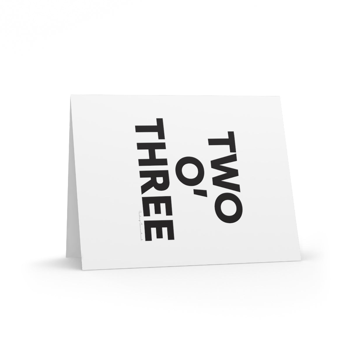 Two O' Three Greeting Cards (8, 16, and 24 pcs)