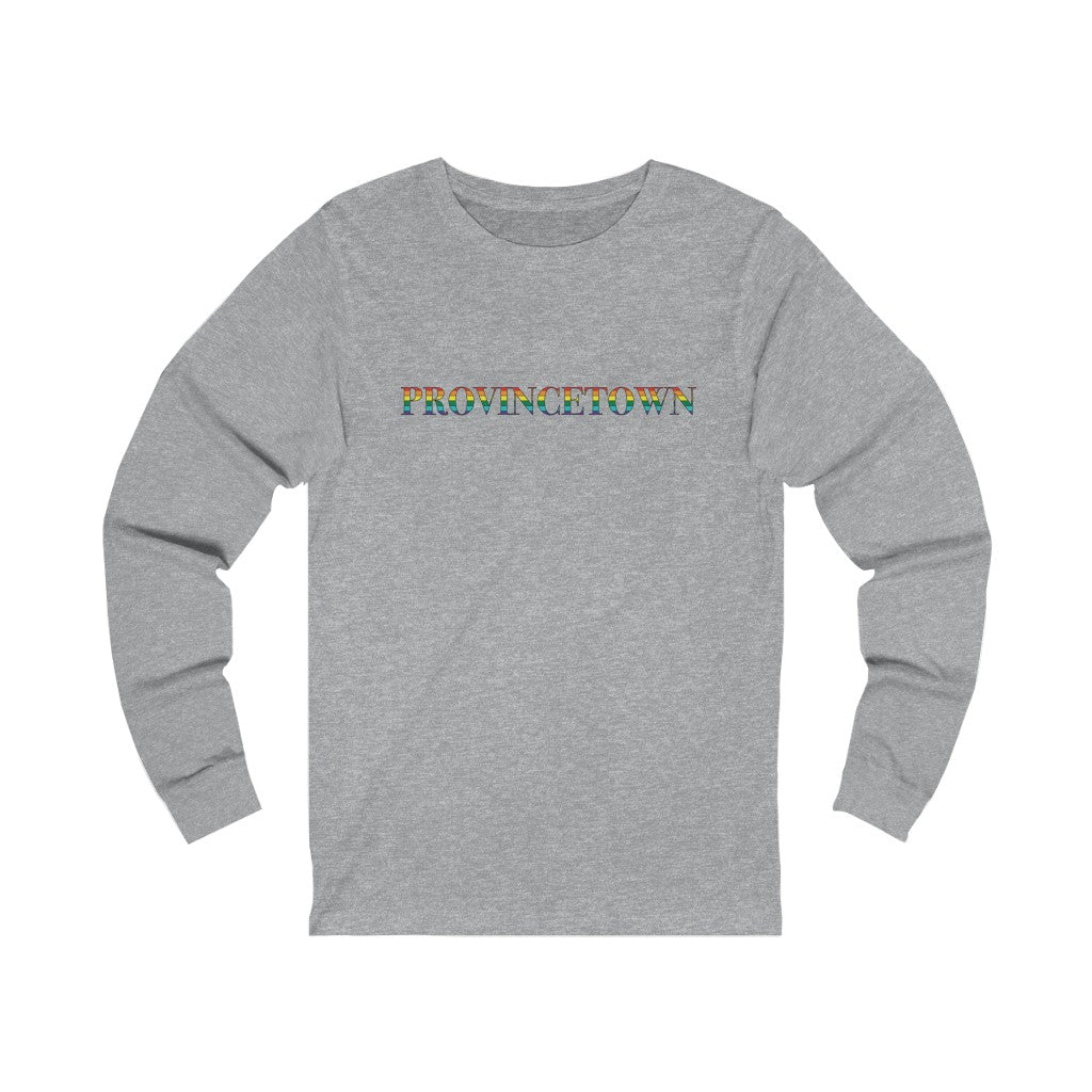 Provincetown Rainbow Unisex Jersey Long Sleeve Tee