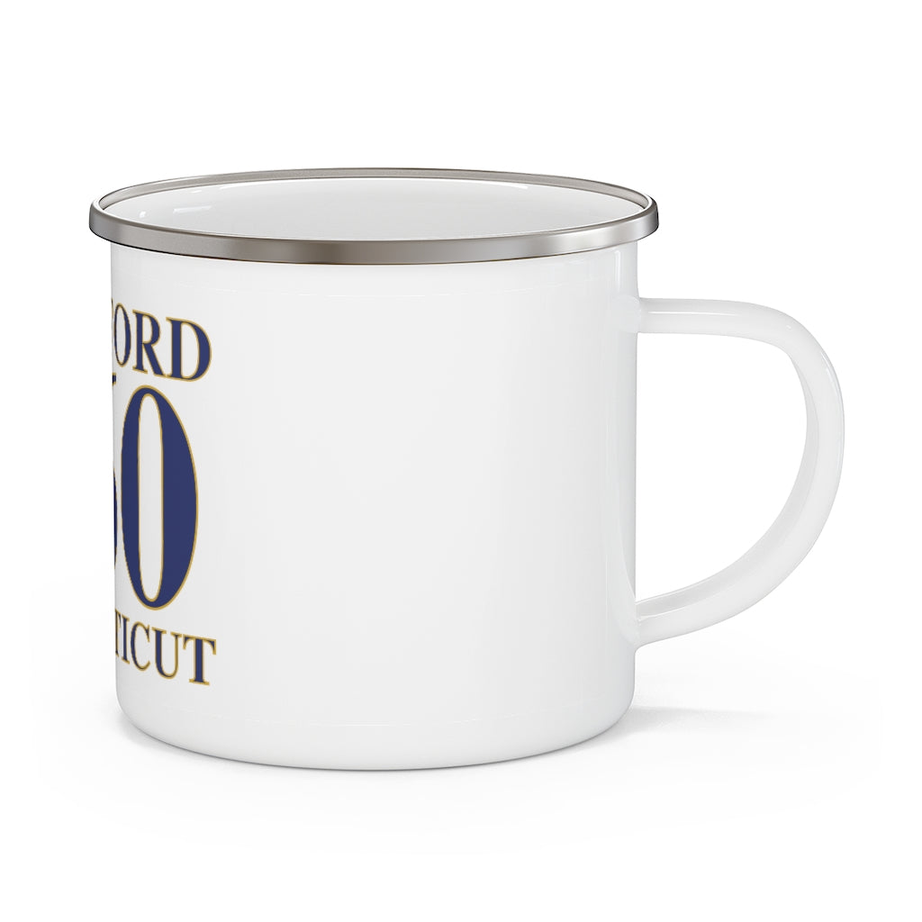 Hartford 860 Connecticut Enamel Camping Mug 860 Hartford Collection. Inspired by the Connecticut flag and the 860! Show off for your pride for Connecticut and Hartford!   Proceeds of this collection go to help build Finding Connecticut’s website and brand. • Free USA shipping   Click here to go to our home page 