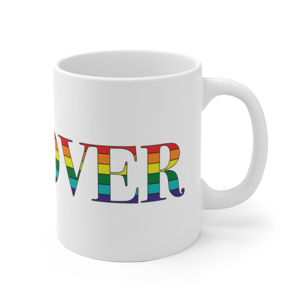 Hanover Rainbow White Ceramic Mug