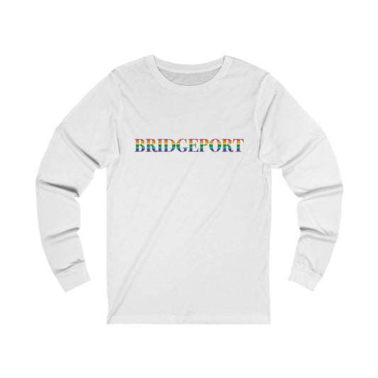 bridgeport rainbow long sleeve tee shirt