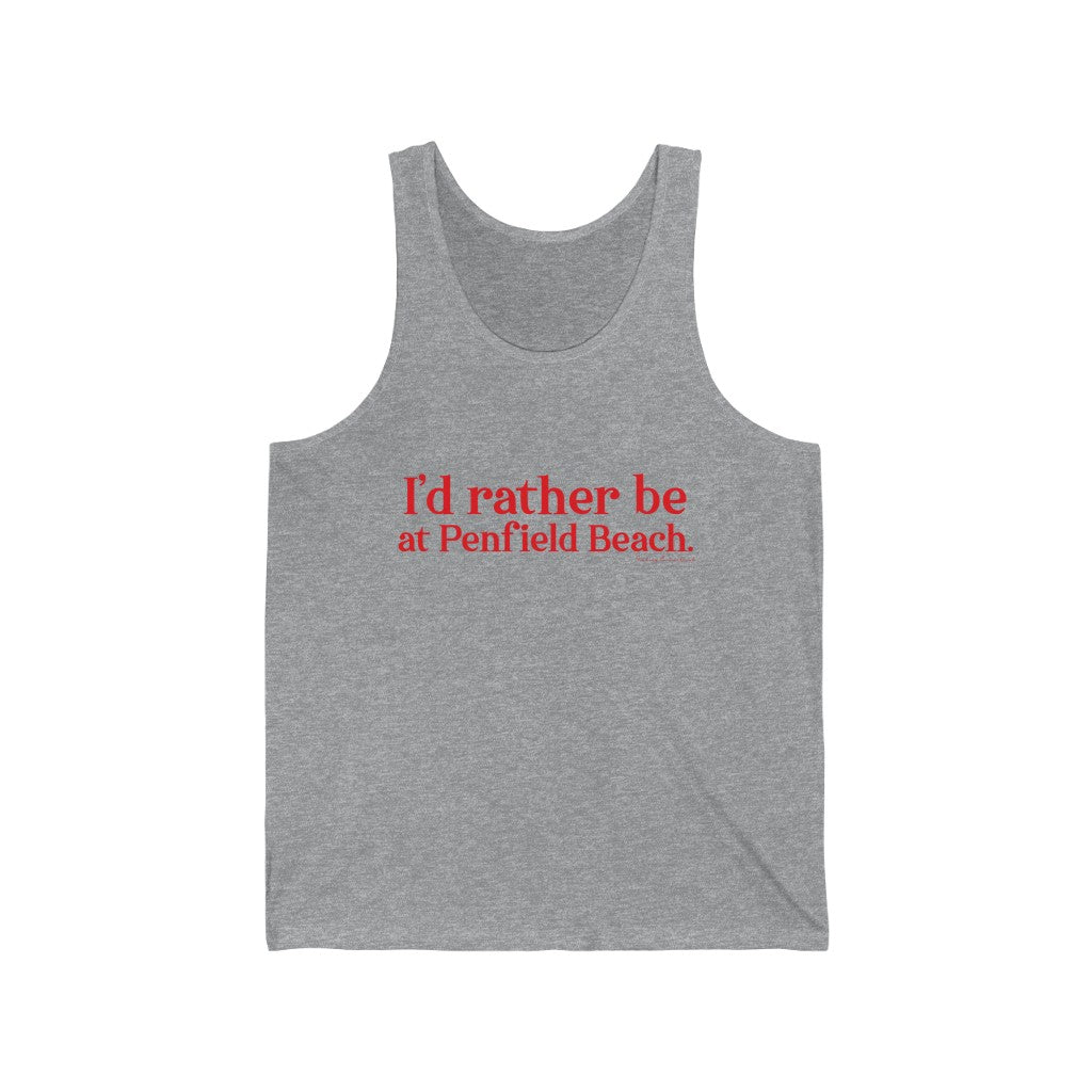 id rather be at penfield beach tank top shirt