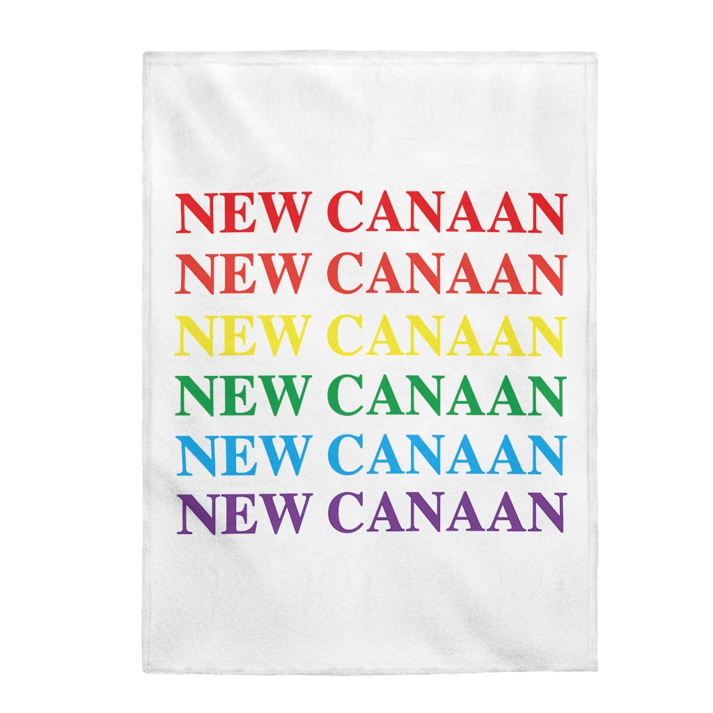 New Canaan Pride Velveteen Plush Blanket