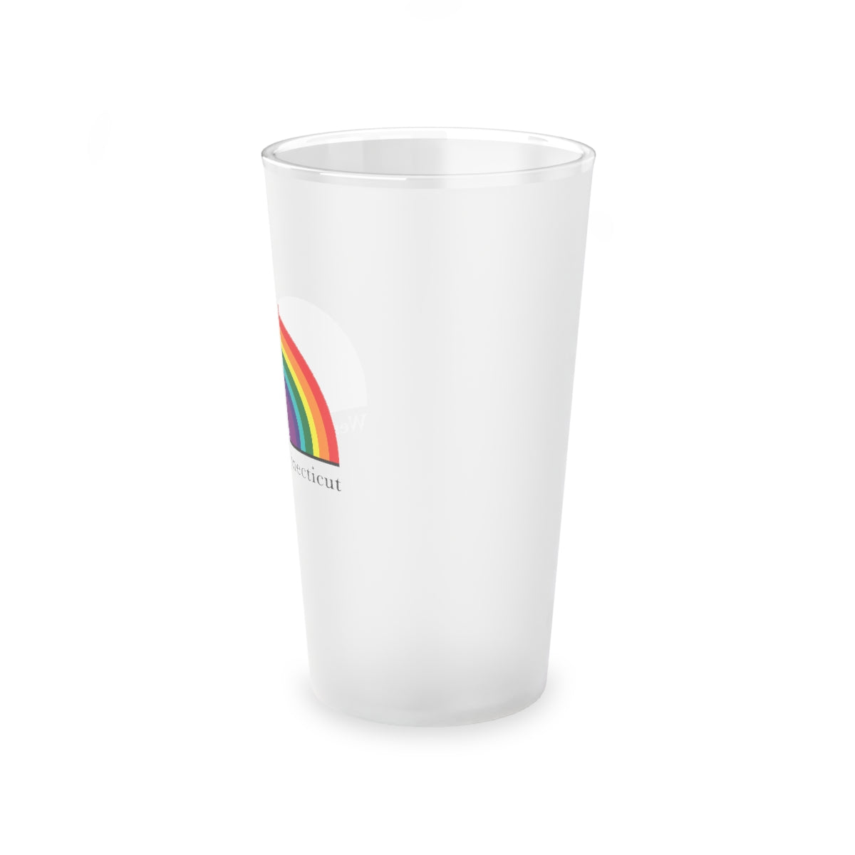 Minuteman Rainbow Frosted Pint Glass, 16oz