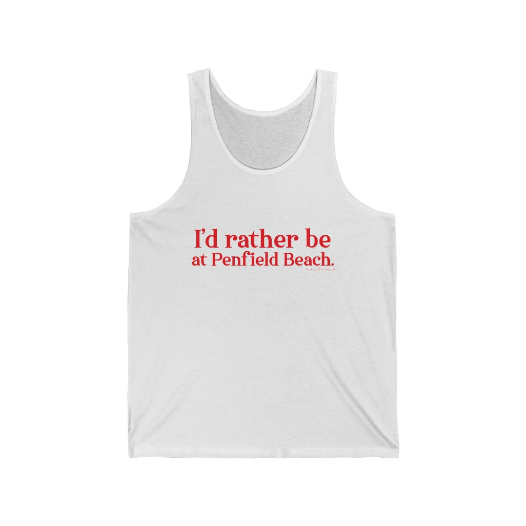 I'd rather be at penfield beach tank top shirt