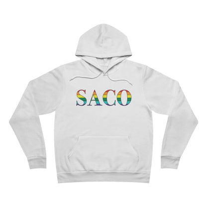 Saco Rainbow Unisex Sponge Fleece Pullover Hoodie