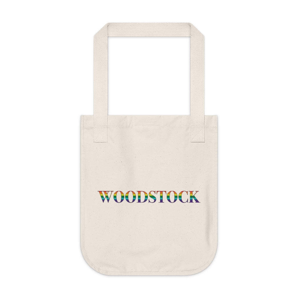 Woodstock Rainbow Organic Canvas Tote Bag