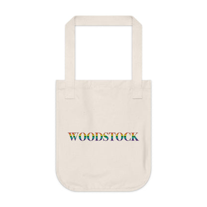 Woodstock Rainbow Organic Canvas Tote Bag