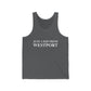 Just a kid from Westport Unisex Jersey Tank