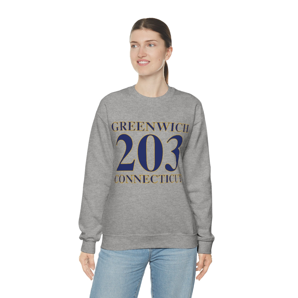 Greenwich 203 Connecticut Unisex Heavy Blend™ Crewneck Sweatshirt