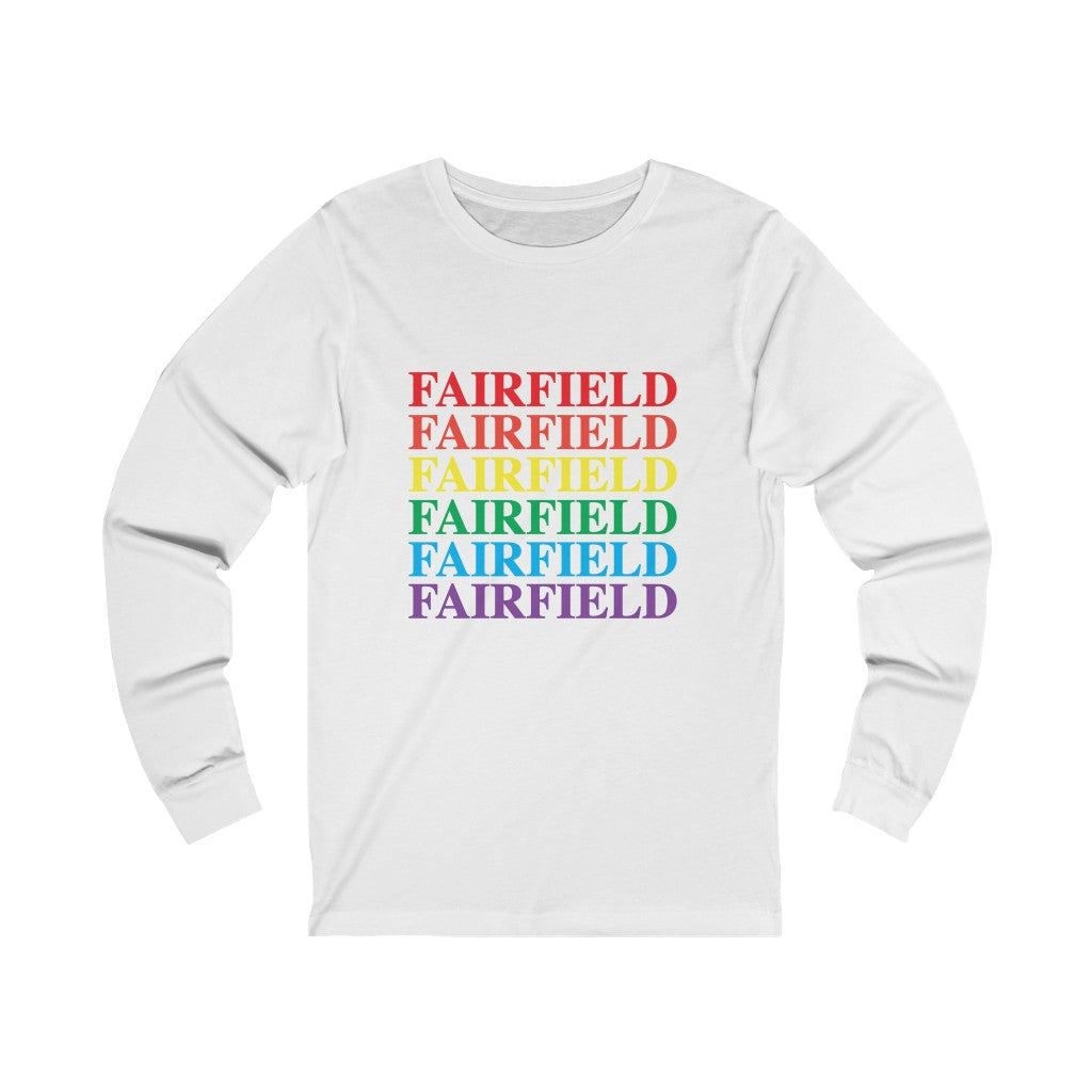 Fairfield pride long sleeve tee shirt