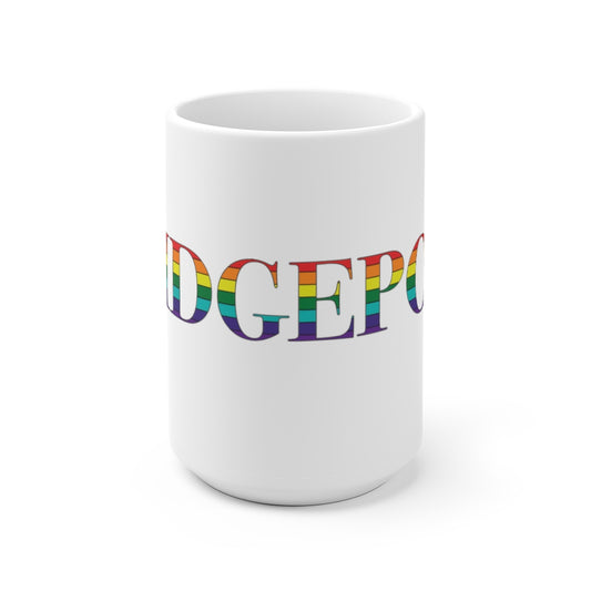 Bridgeport Rainbow White Ceramic Mug