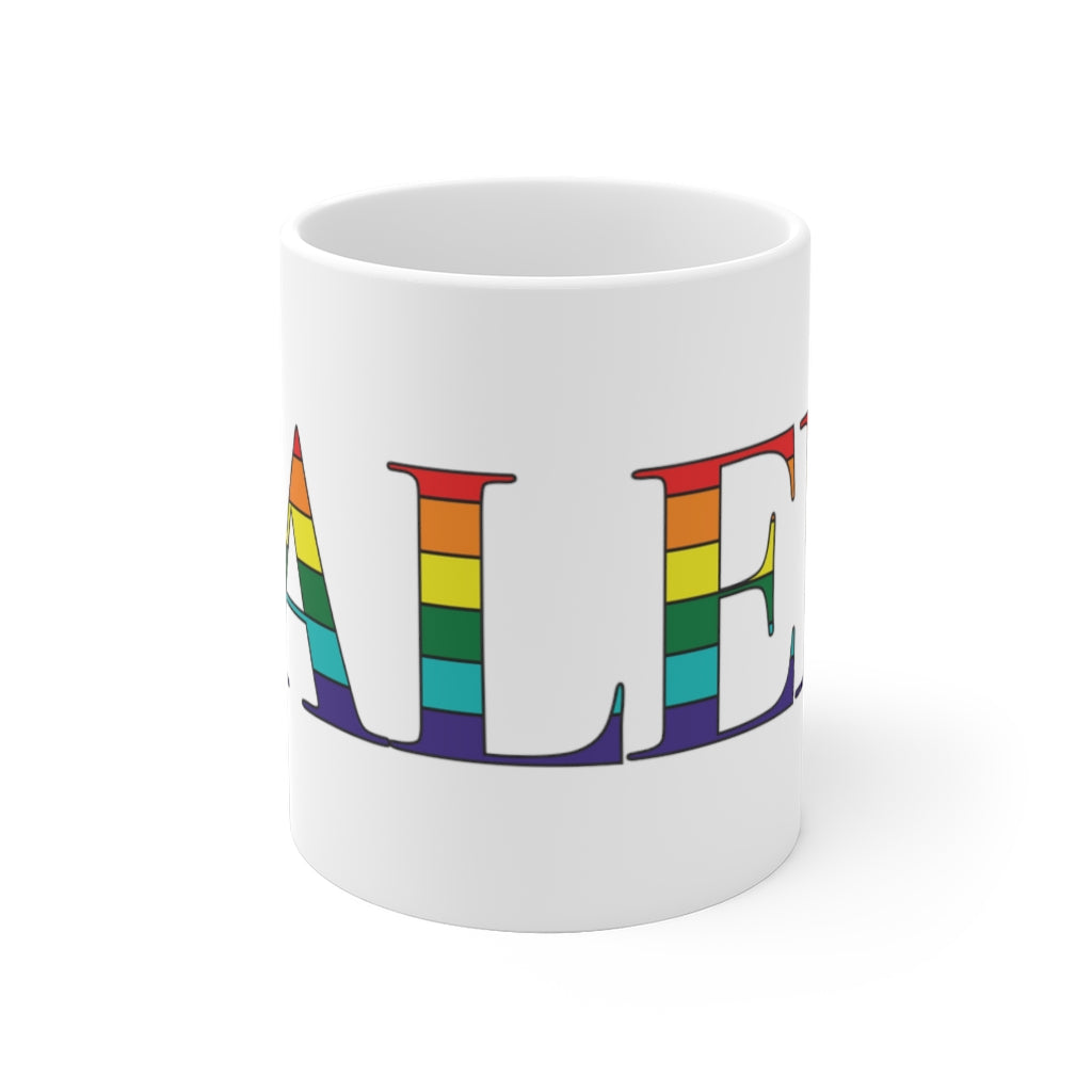 Salem Rainbow White Ceramic Mug