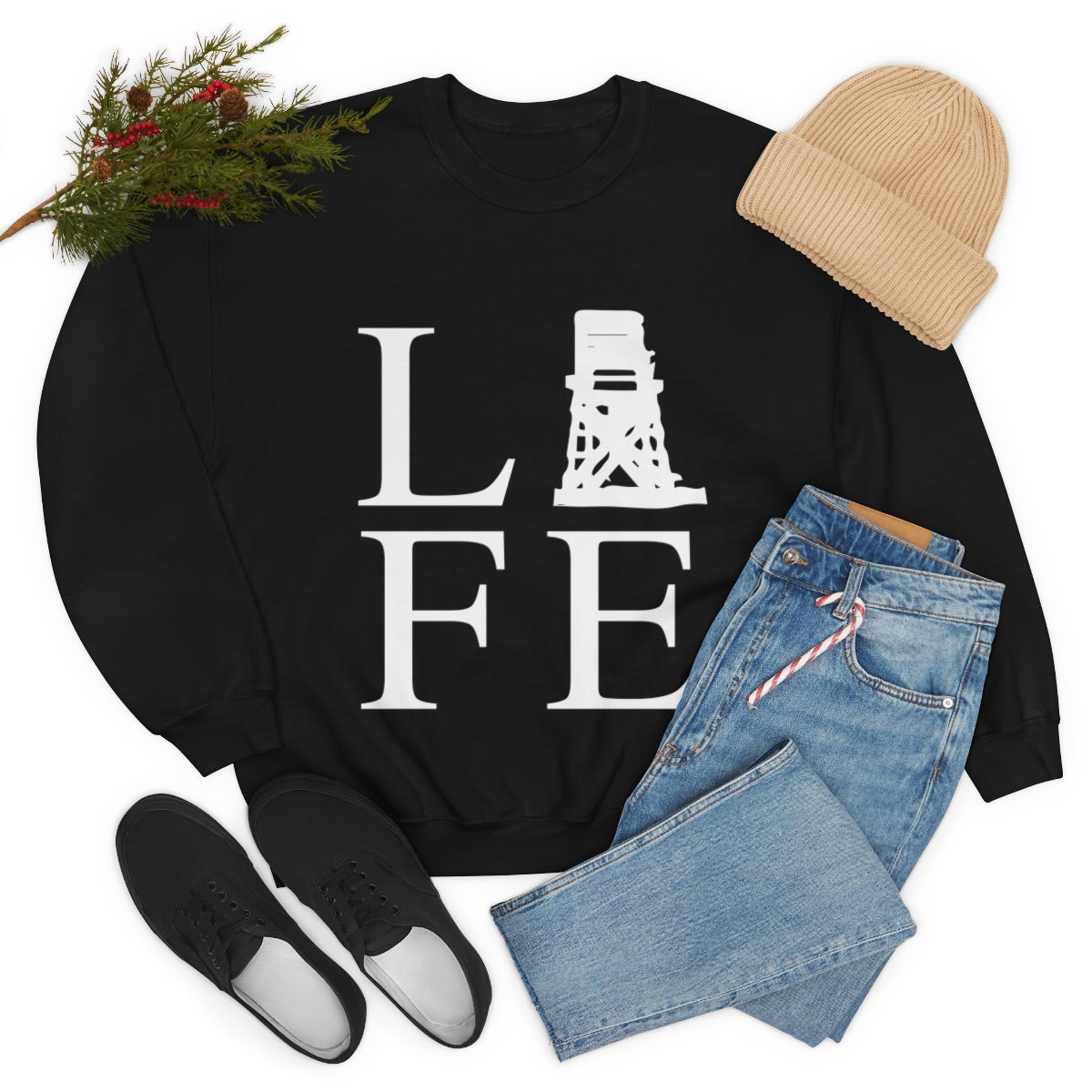 Fairfield Life (front) Unisex Heavy Blend™ Crewneck Sweatshirt