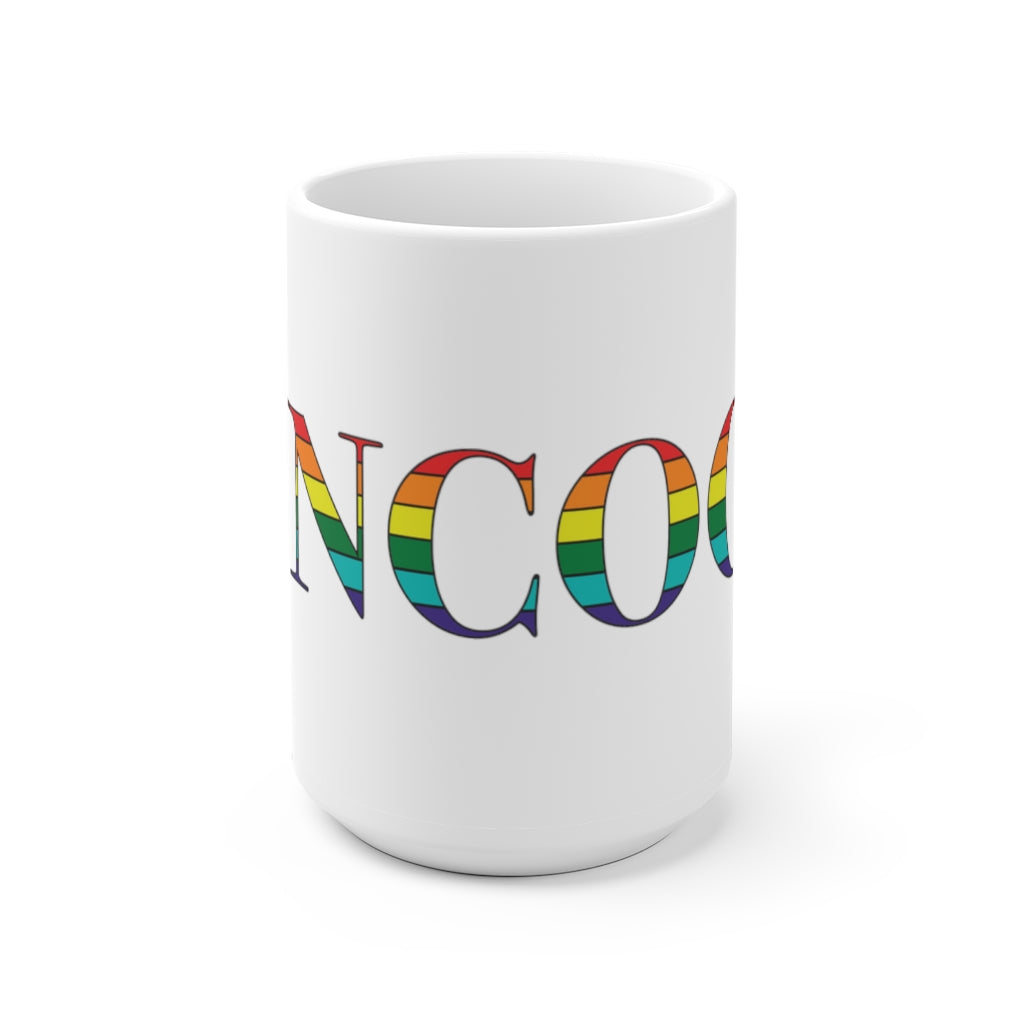 Suncook Rainbow White Ceramic Mug