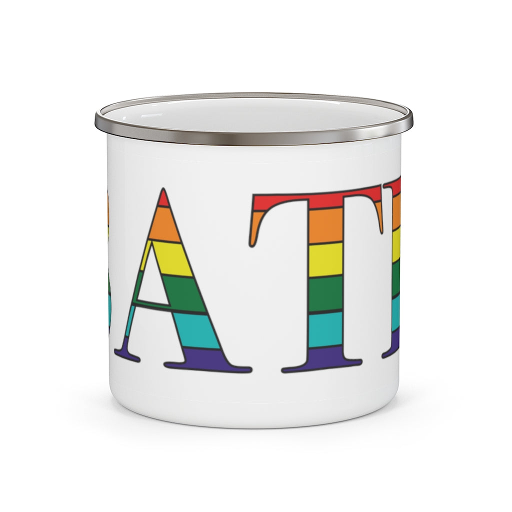 Bath Rainbow Enamel Camping Mug