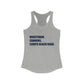 Minuteman. Cannons. Compo Beach Road. Women's Ideal Racerback Tank   How do you say Westport without saying Westport? Westport, Connecticut is filled with unique aspects. Each providing different elements that make up the town from historic to modern traditions. Minuteman. Cannons. Compo Beach Road. You know its Westport.   Proceeds of this collection goes to help build Finding Westport and Finding Connecticut's  brands. 