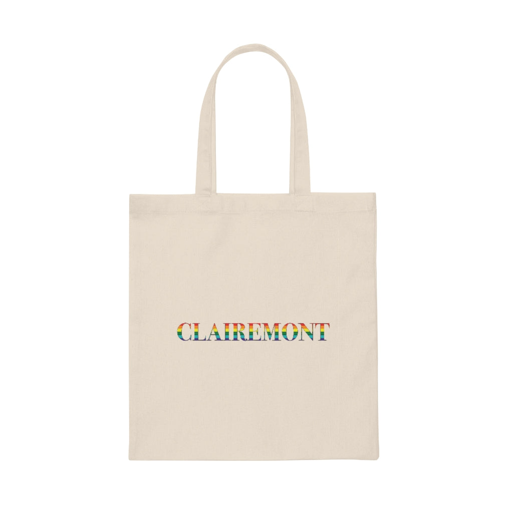 Clairemont Rainbow Canvas Tote Bag