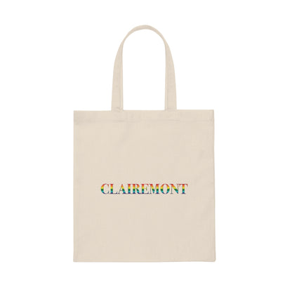 Clairemont Rainbow Canvas Tote Bag