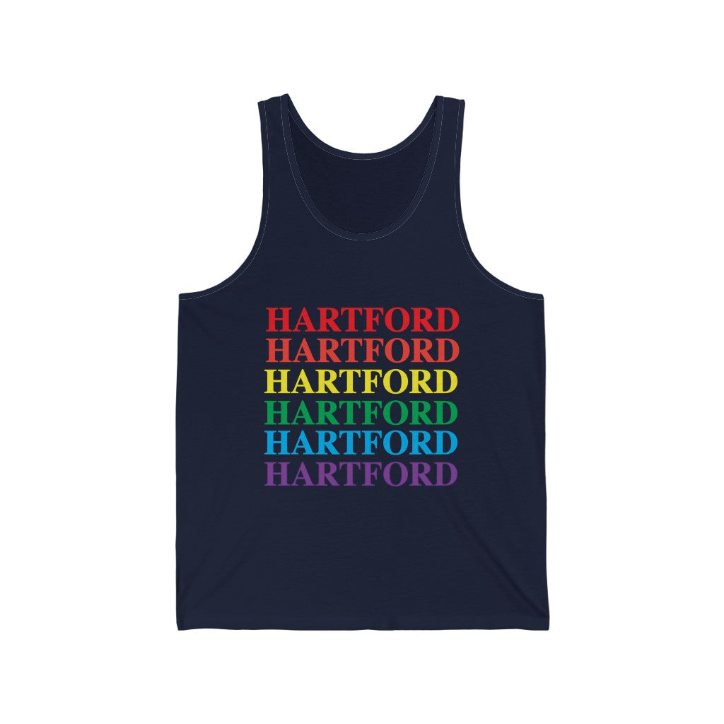  Do you have Hartford Connecticut Pride?  Hartford Connecticut apparel and gifts including tank tops. LGBTQ inspired. 10% of Pride sales is donated to a Connecticut LBGTQ organization.   For the latest Connecticut Pride information and events visit Finding Connecticut.   Click here to return to our home page