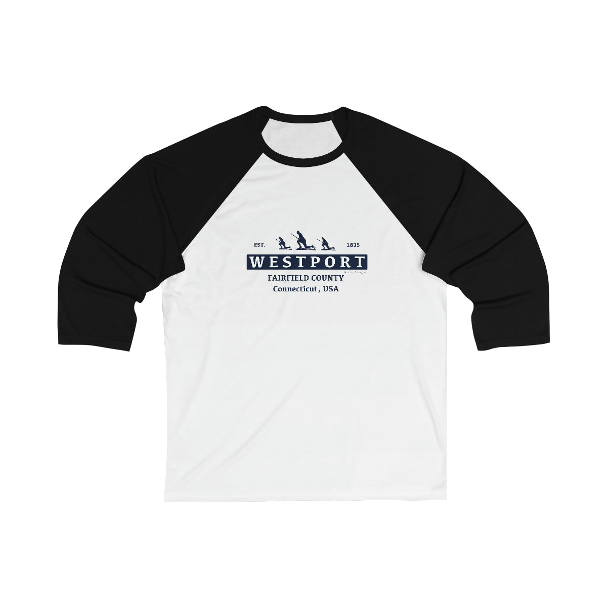 Westport Est. Unisex 3\4 Sleeve Baseball Tee