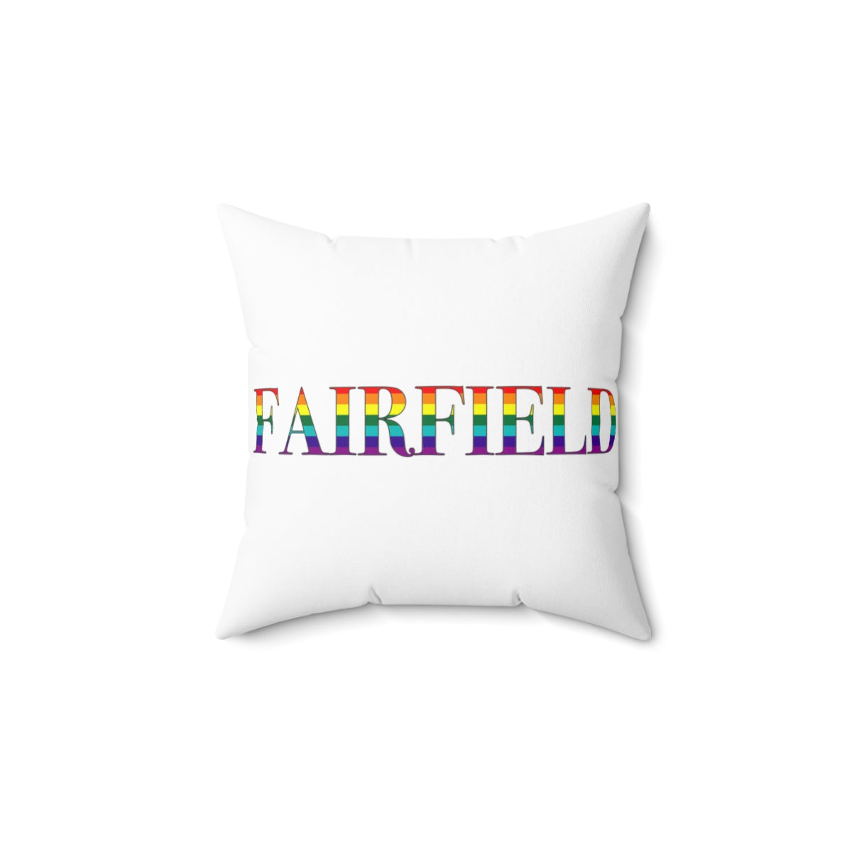 Fairfield Rainbow Spun Polyester Square Pillow