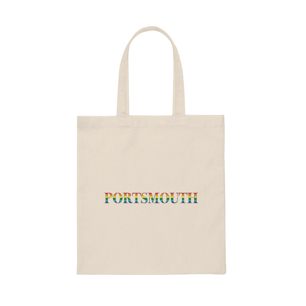 Portsmouth Rainbow Canvas Tote Bag