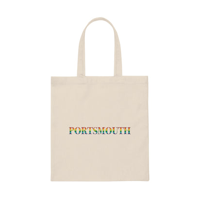 Portsmouth Rainbow Canvas Tote Bag