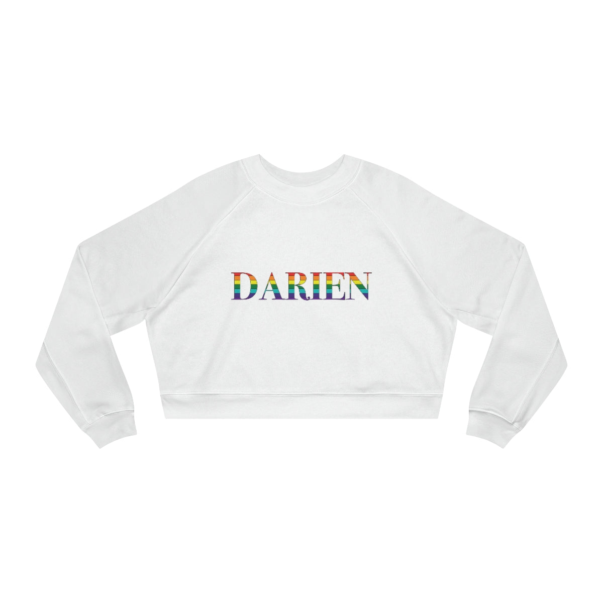 Darien rainbow pride womens sweatshirt 