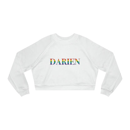 Darien rainbow pride womens sweatshirt 