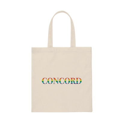 Concord Rainbow Canvas Tote Bag