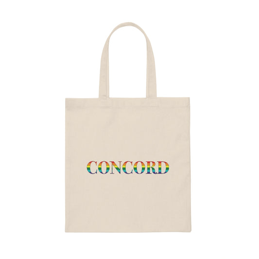 Concord Rainbow Canvas Tote Bag