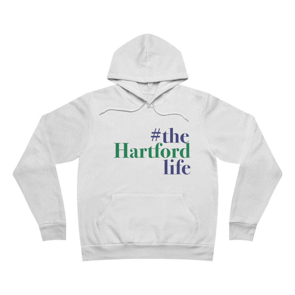  #thehartfordlife Unisex Sponge Fleece Pullover Hoodie  Proceeds help grow Finding Connecticut's website and brand.   Click here to go back to our home page. 