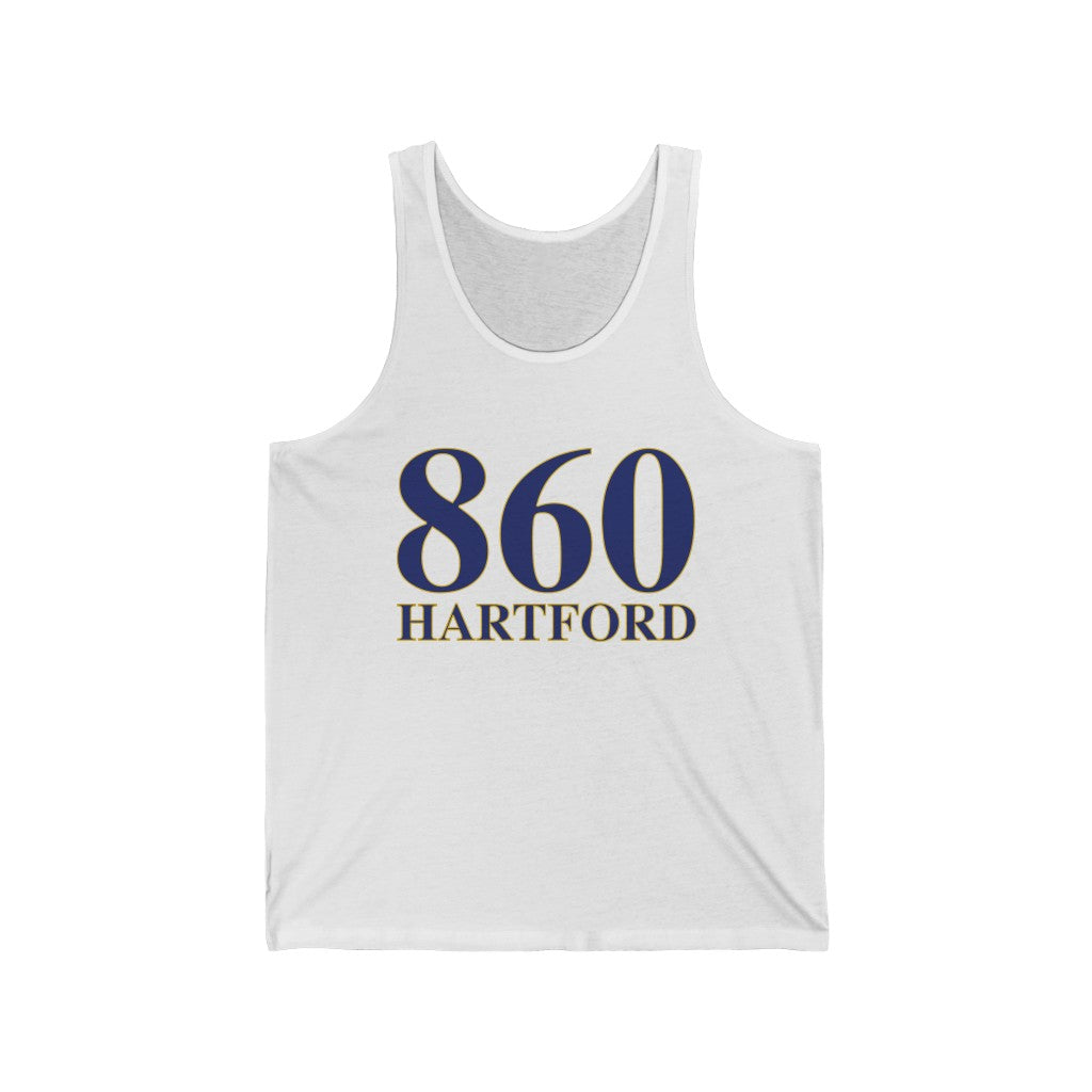 860 Hartford Unisex Jersey Tank 860 Hartford Collection. Inspired by the Connecticut flag and the 860! Show off for your pride for Connecticut and Hartford!   Proceeds of this collection go to help build Finding Connecticut’s website and brand. • Free USA shipping   Click here to go to our home page