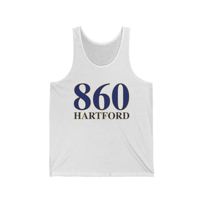 860 Hartford Unisex Jersey Tank 860 Hartford Collection. Inspired by the Connecticut flag and the 860! Show off for your pride for Connecticut and Hartford!   Proceeds of this collection go to help build Finding Connecticut’s website and brand. • Free USA shipping   Click here to go to our home page