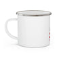 New Hampshire American Flag Enamel Camping Mug