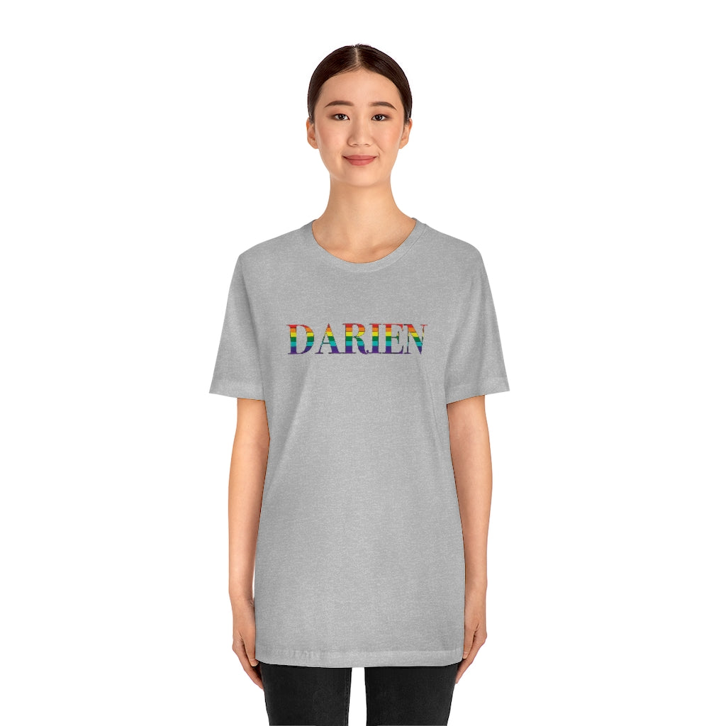 Darien Rainbow Unisex Jersey Short Sleeve Tee