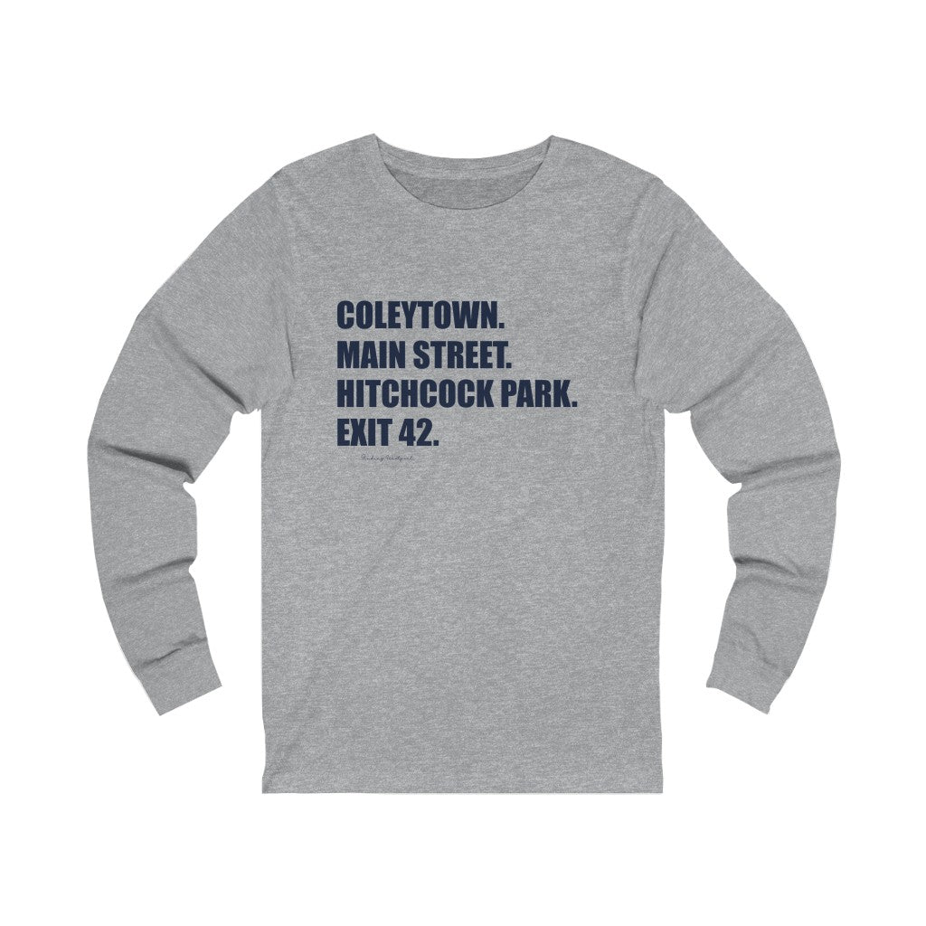 Coleytown. Main Street. Hitchcock Park. Exit 42. Women's Ideal Racerback Tank  How do you say Westport without saying Westport? Westport, Connecticut is filled with unique aspects. Each providing different elements that make up the town from historic to modern traditions.   Proceeds of this collection goes to help build Finding Westport and Finding Connecticut's  brands. 