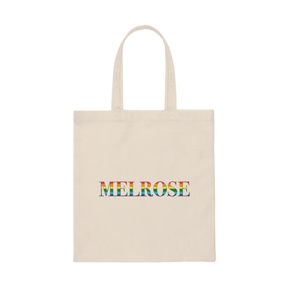 Melrose Rainbow Canvas Tote Bag