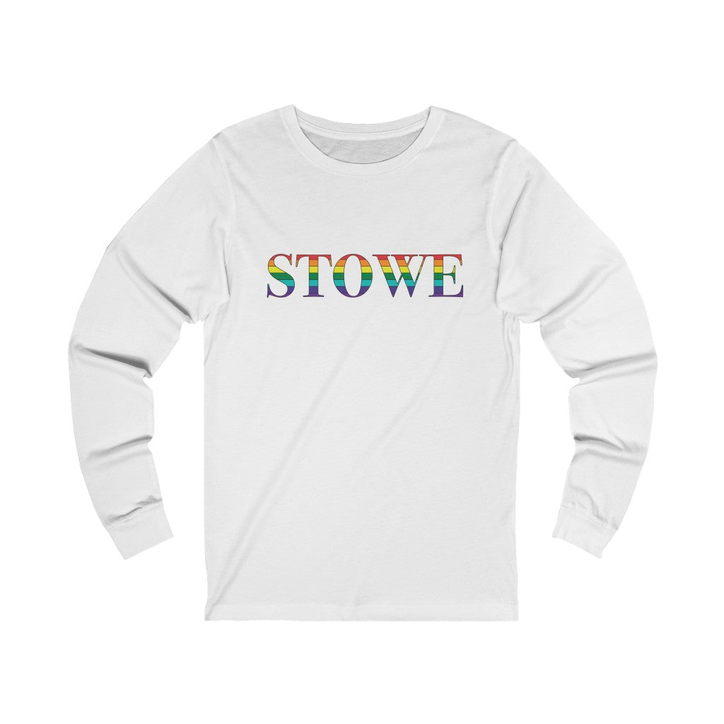 Stowe Rainbow Unisex Jersey Long Sleeve Tee