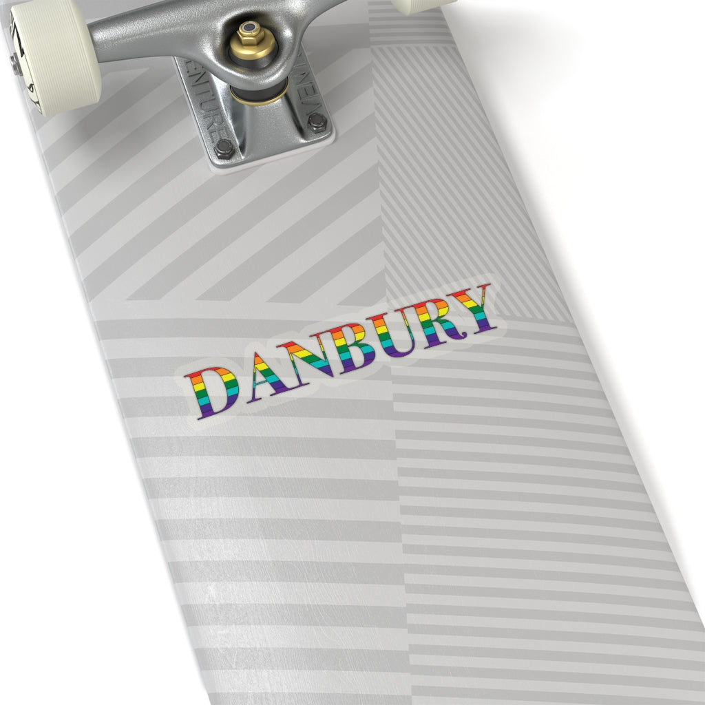 Danbury Rainbow Kiss-Cut Stickers