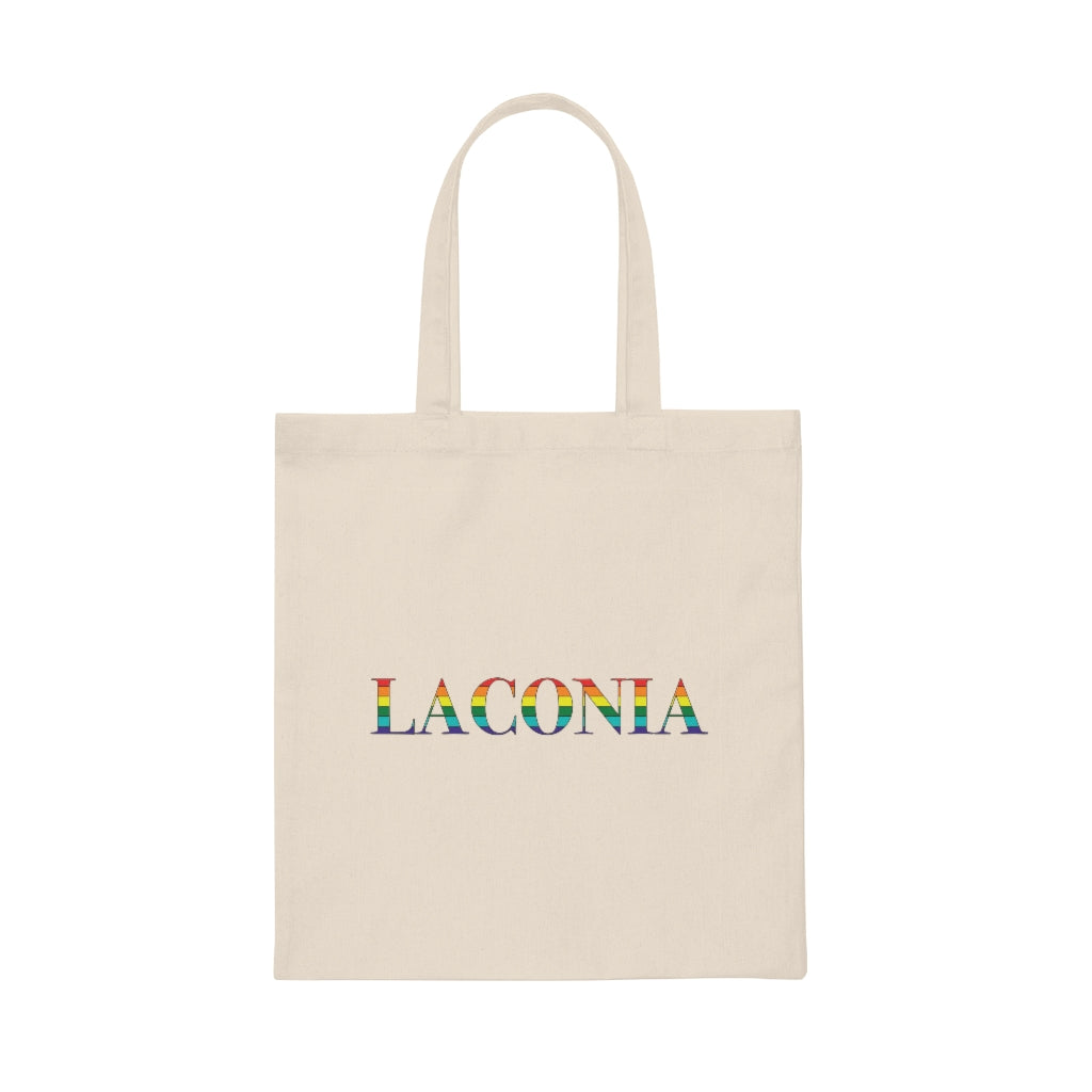 Laconia Rainbow  Canvas Tote Bag