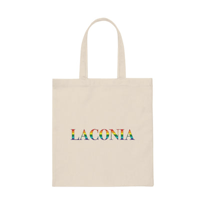 Laconia Rainbow  Canvas Tote Bag