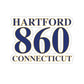 Hartford 860 Connecticut Kiss-Cut Stickers 860 Hartford Collection. Inspired by the Connecticut flag and the 860! Show off for your pride for Connecticut and Hartford!   Proceeds of this collection go to help build Finding Connecticut’s website and brand. • Free USA shipping   Click here to go to our home page 