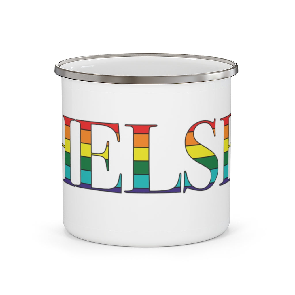 Chelsea Rainbow Enamel Camping Mug