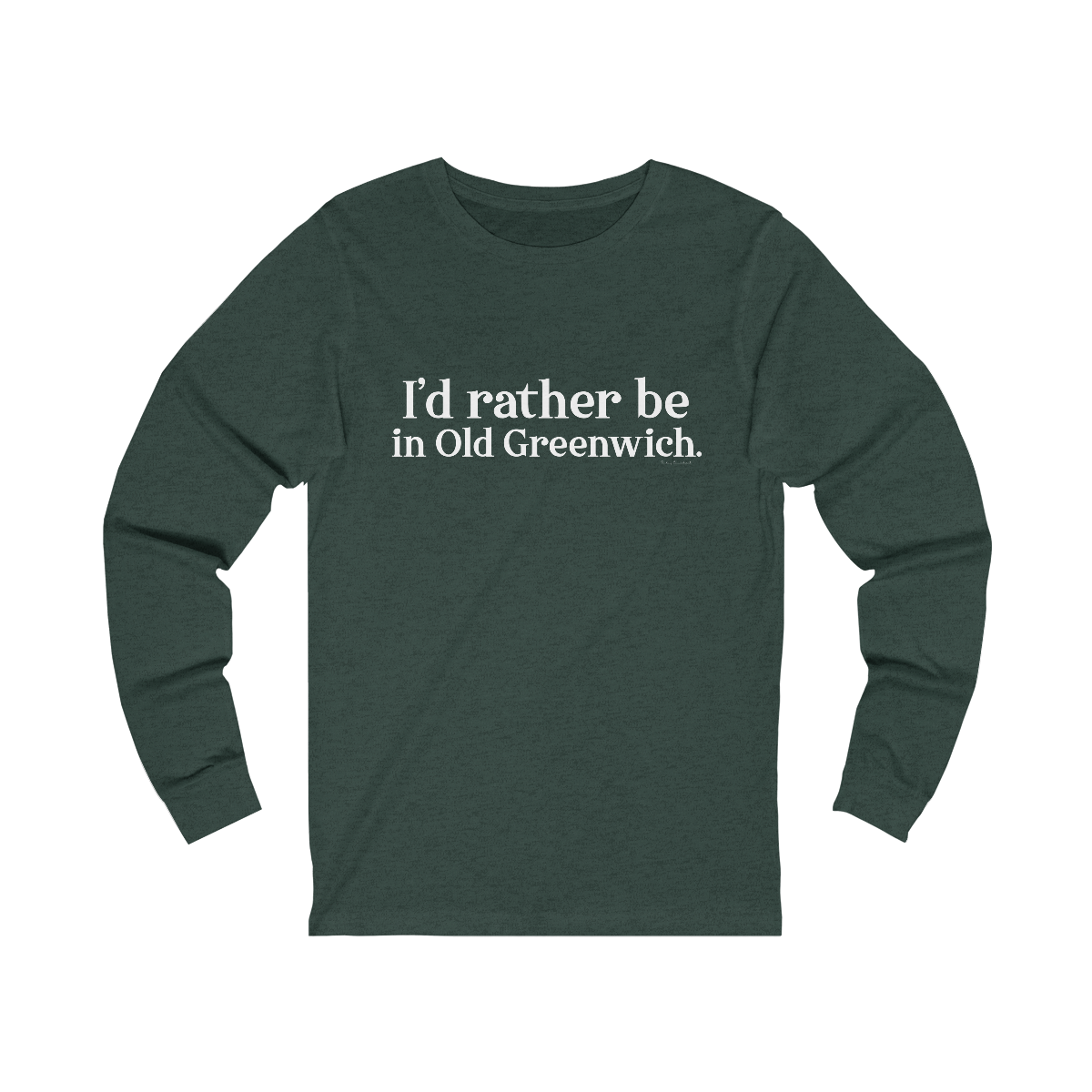 greenwich ct / connecticut long sleeve tee shirt 