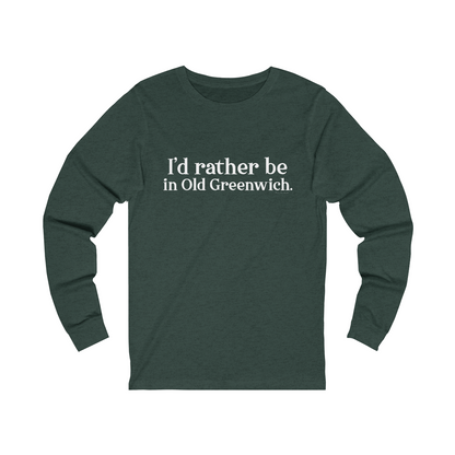 greenwich ct / connecticut long sleeve tee shirt 