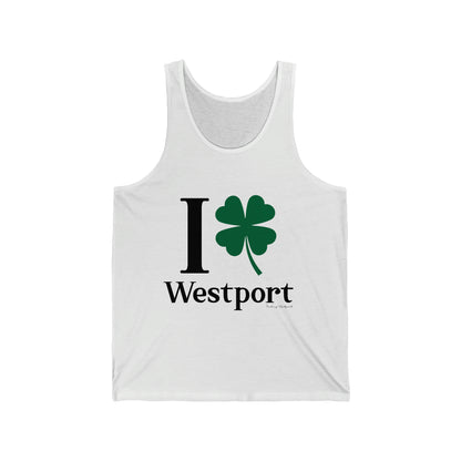 westport connecticut st patricks day shirt, i clover westport